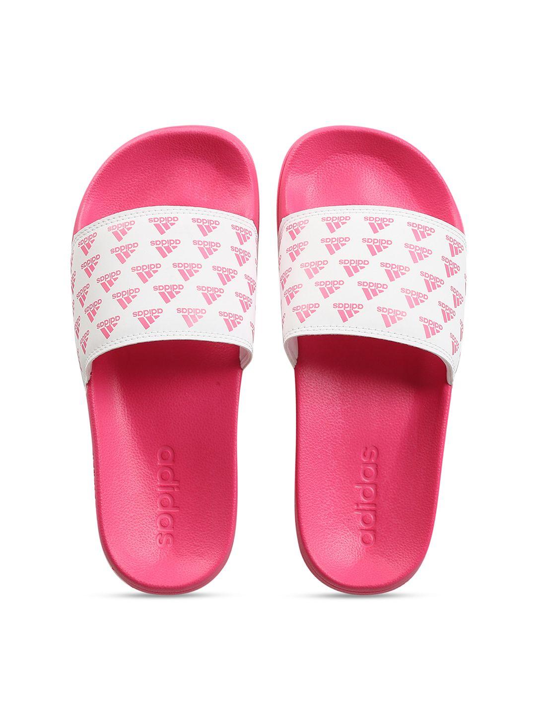 adidas women spright w brand logo detail sliders