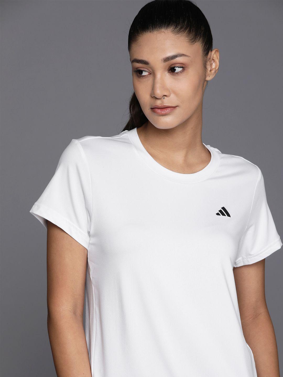 adidas women white aeroready training t-shirt