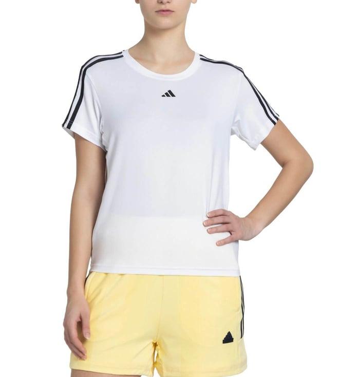 adidas women white w tr-es 3s t training t-shirt