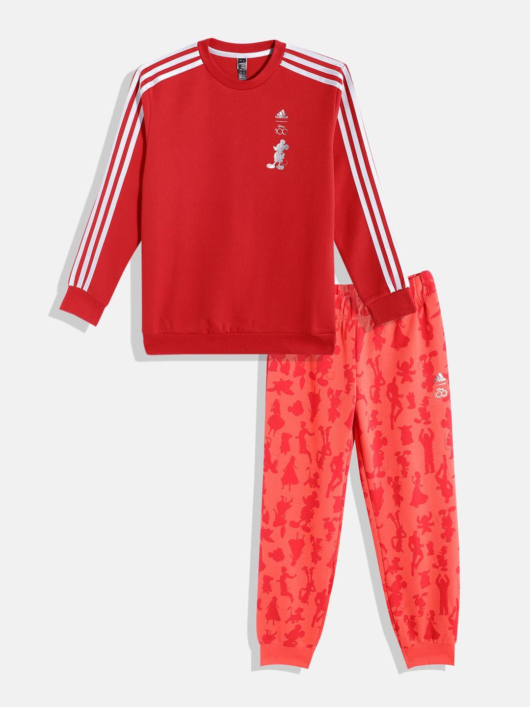 adidas x disney 100 kids printed loose fit sweatshirt & joggers