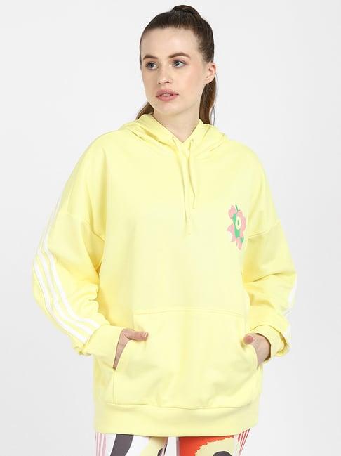 adidas yellow mmk sports hoodie