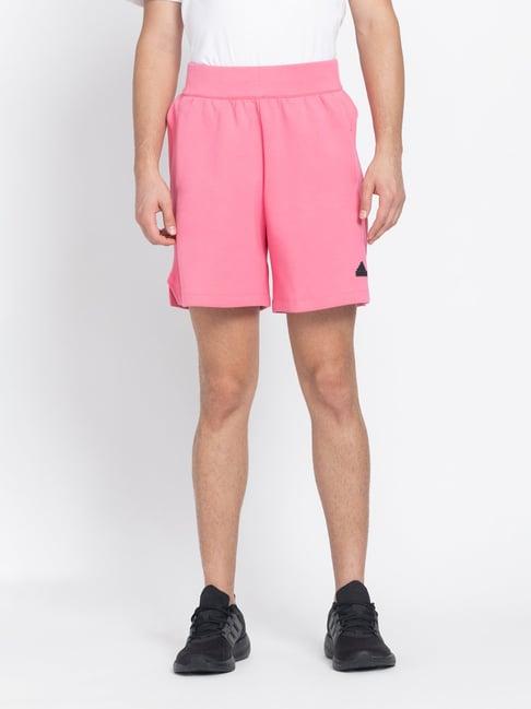 adidas z.n.e. premium pink regular fit sports shorts