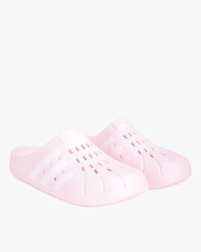 adilette brand embossed clogs