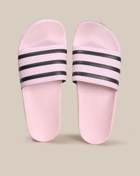 adilette striped sliders