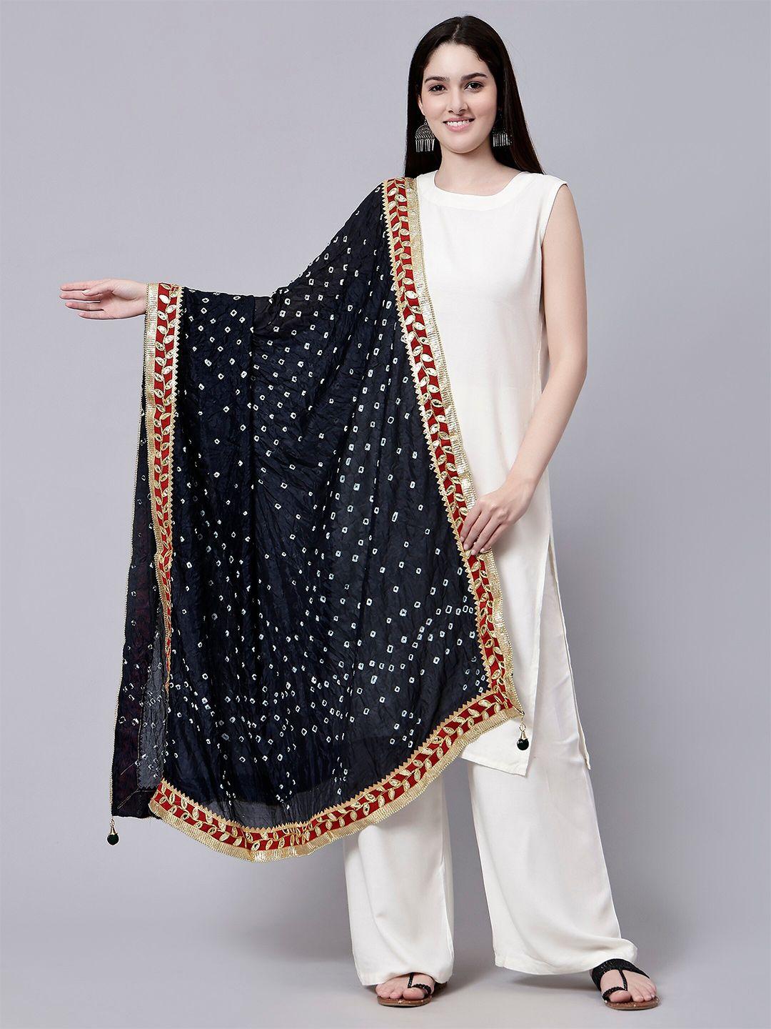 aditi wasan bandhani printed chiffon dupatta