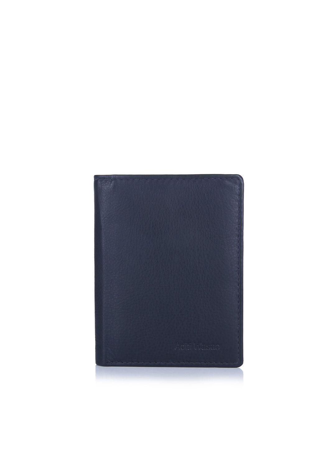 aditi wasan blue leather card holder