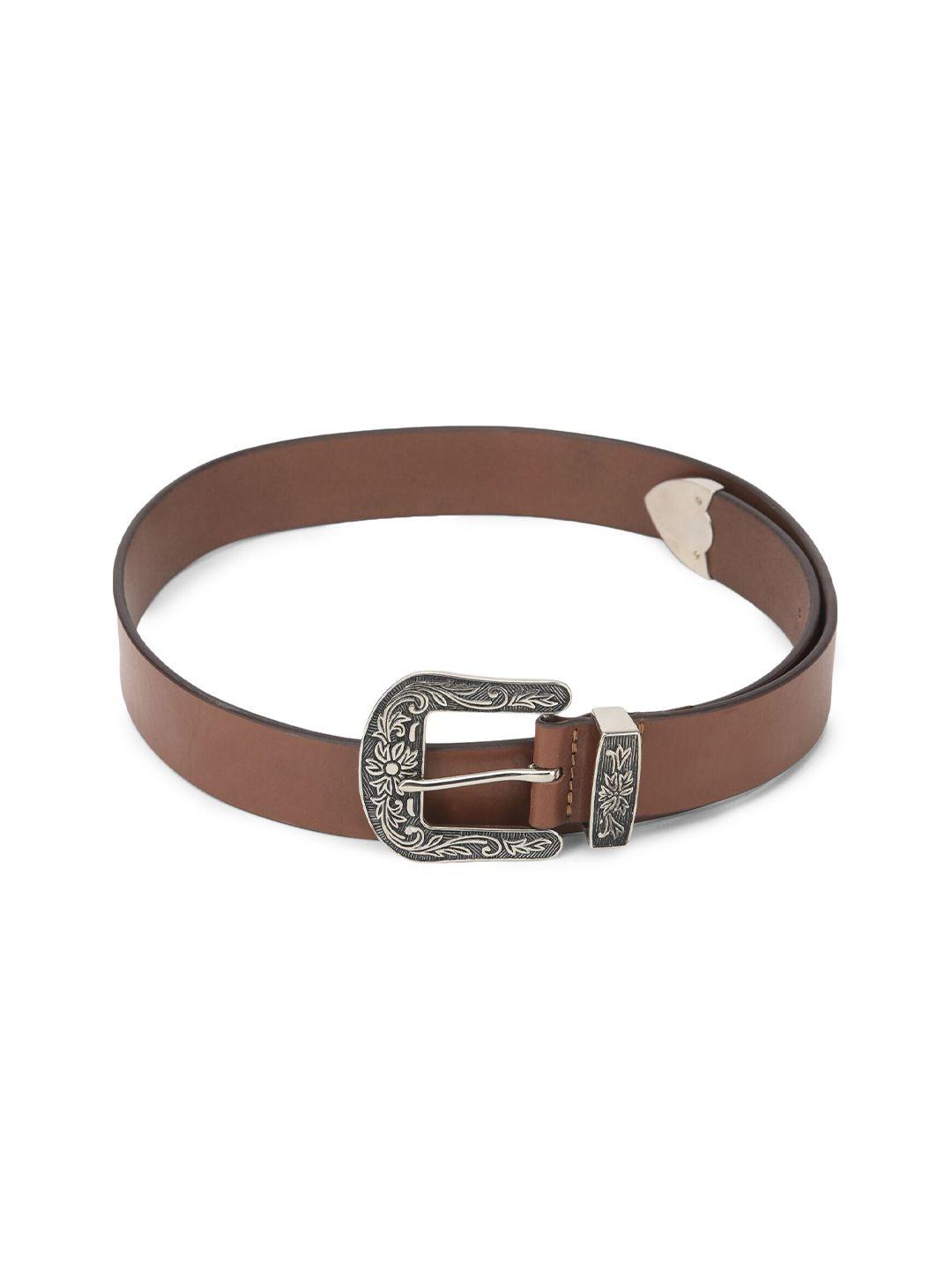 aditi wasan men solid leather belt