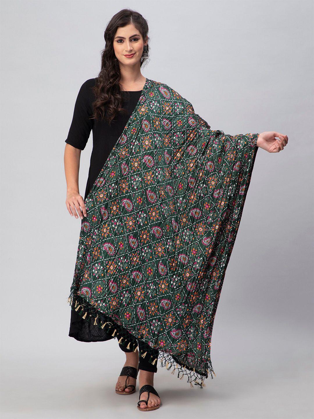 aditi wasan printed silk blend dupatta