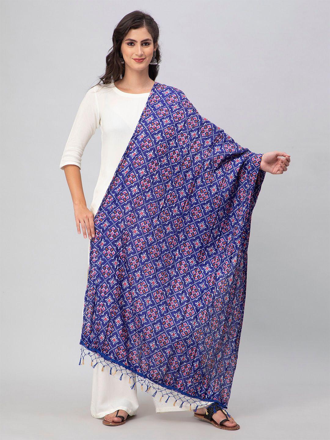 aditi wasan printed silk blend dupatta