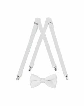 adjustable suspender bet & bow tie set