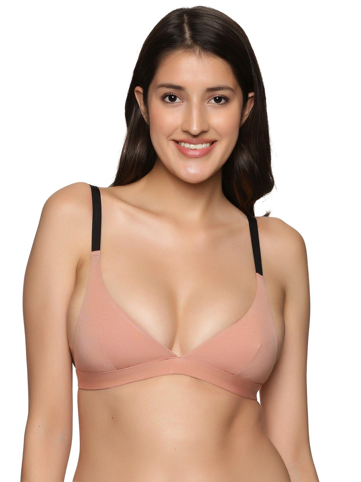 adjustable triangle bra - tencel modal micro - nude