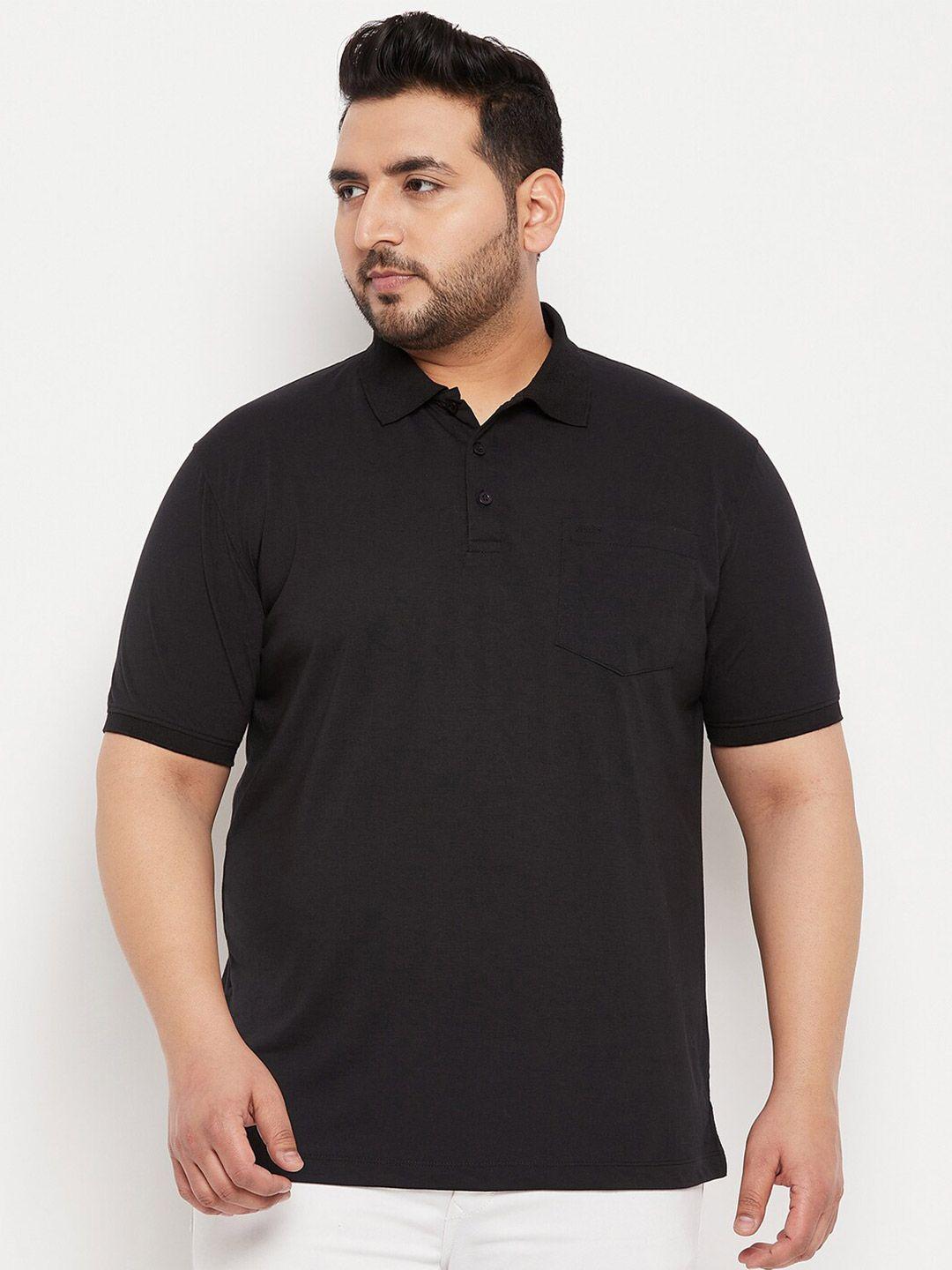 adobe plus size half sleeve cotton polo t-shirt