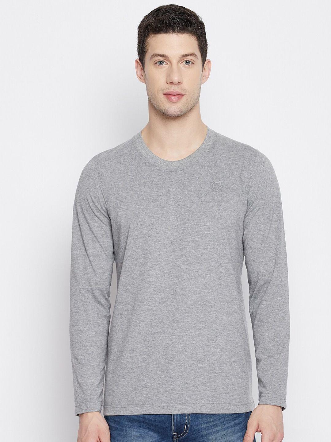 adobe men grey melange t-shirt