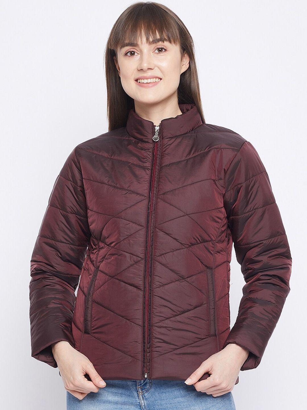 adobe women burgundy lightweight quilted jacket