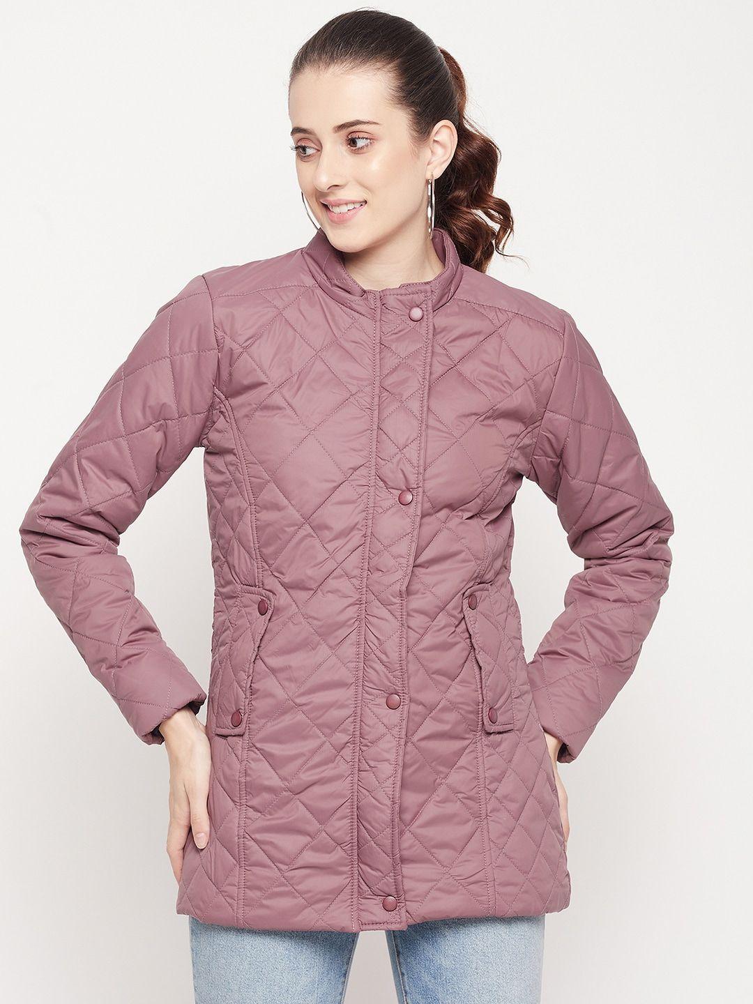 adobe women lavender lightweight longline quilted jacket