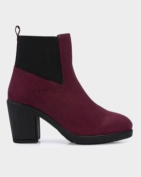 ador women boots burgundy 36