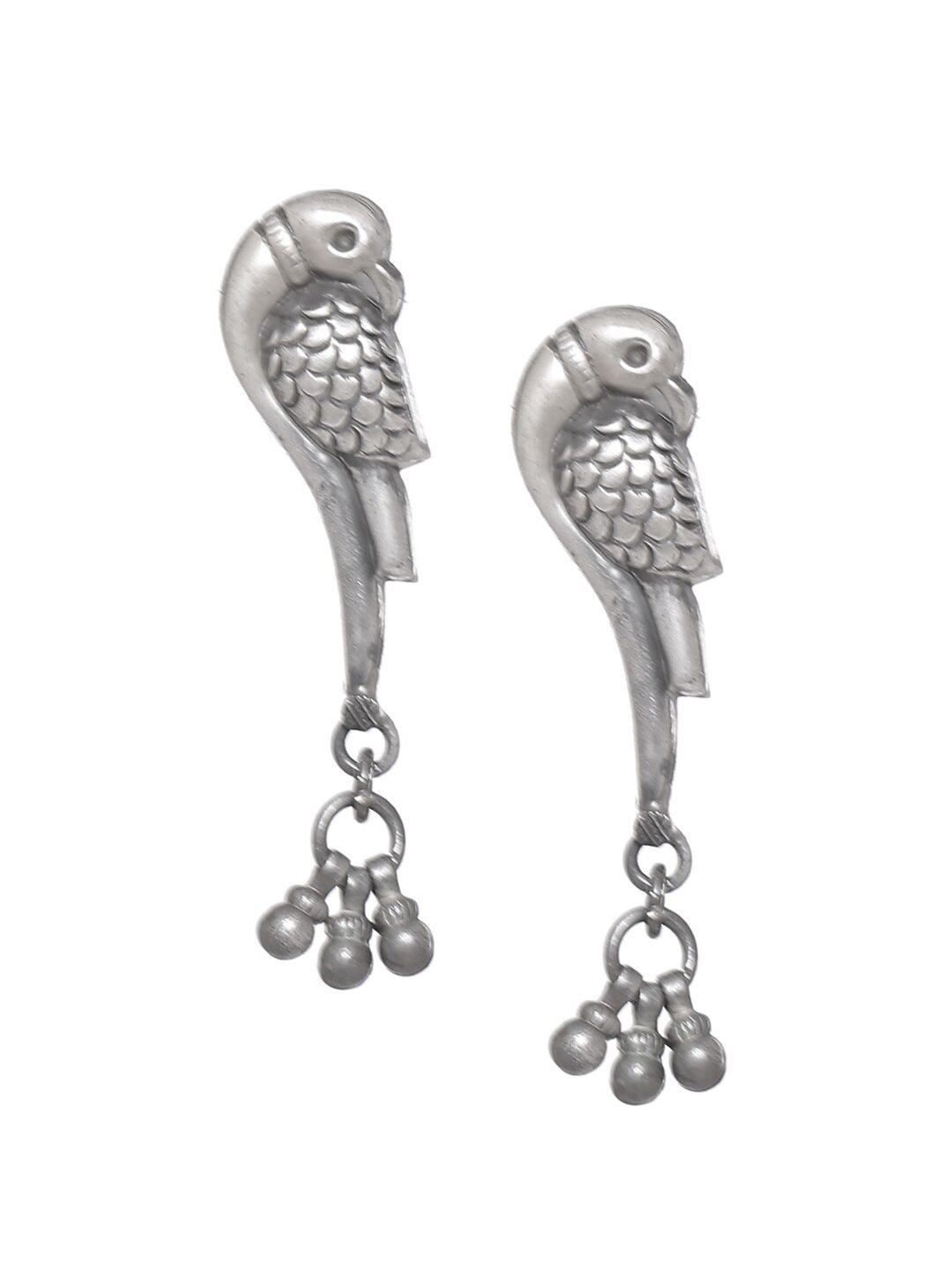 adorn by nikita ladiwala silver-toned classic ear cuff earrings