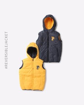 adriano reversible hooded gilet