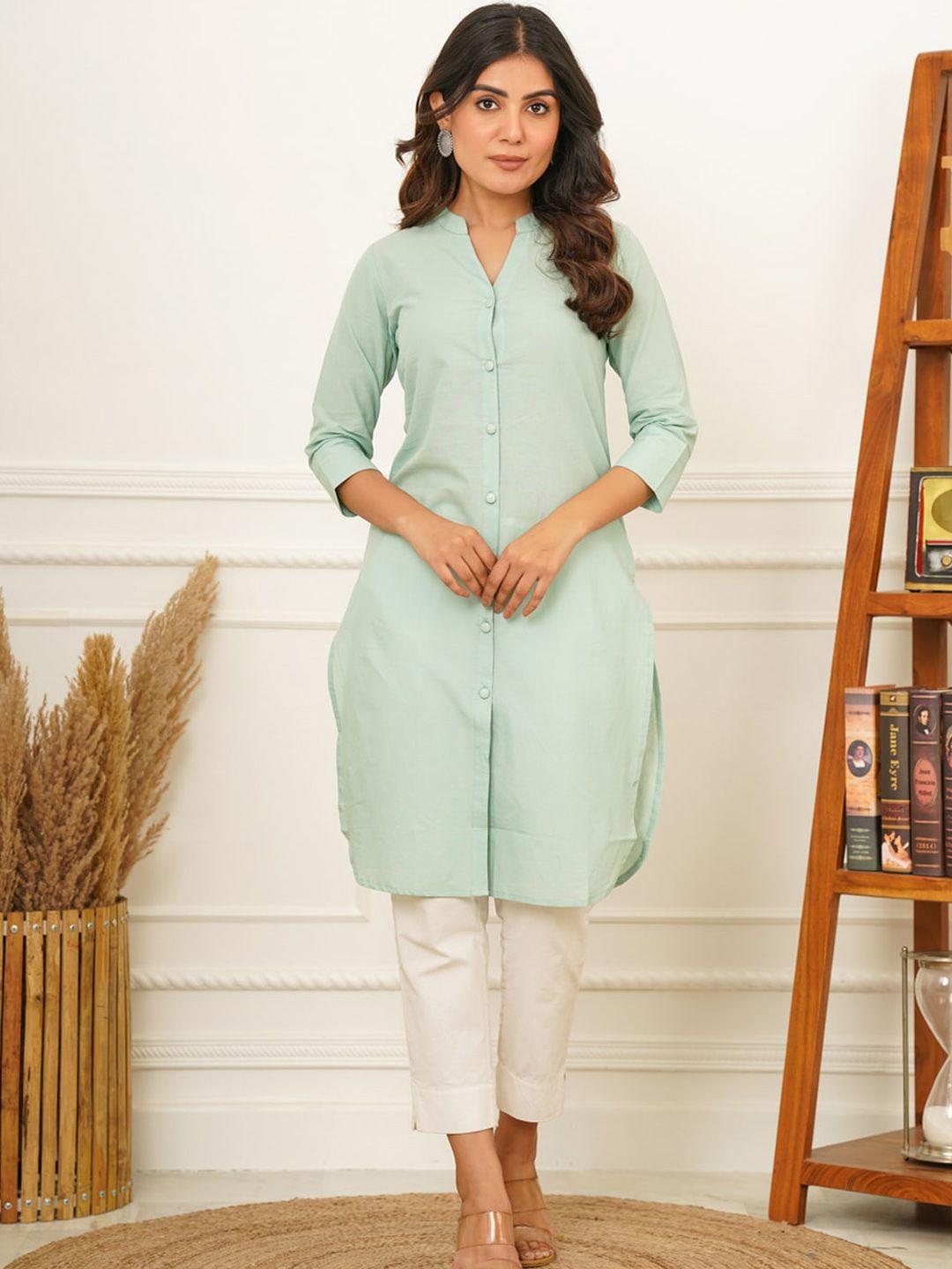 adveta women green kurta