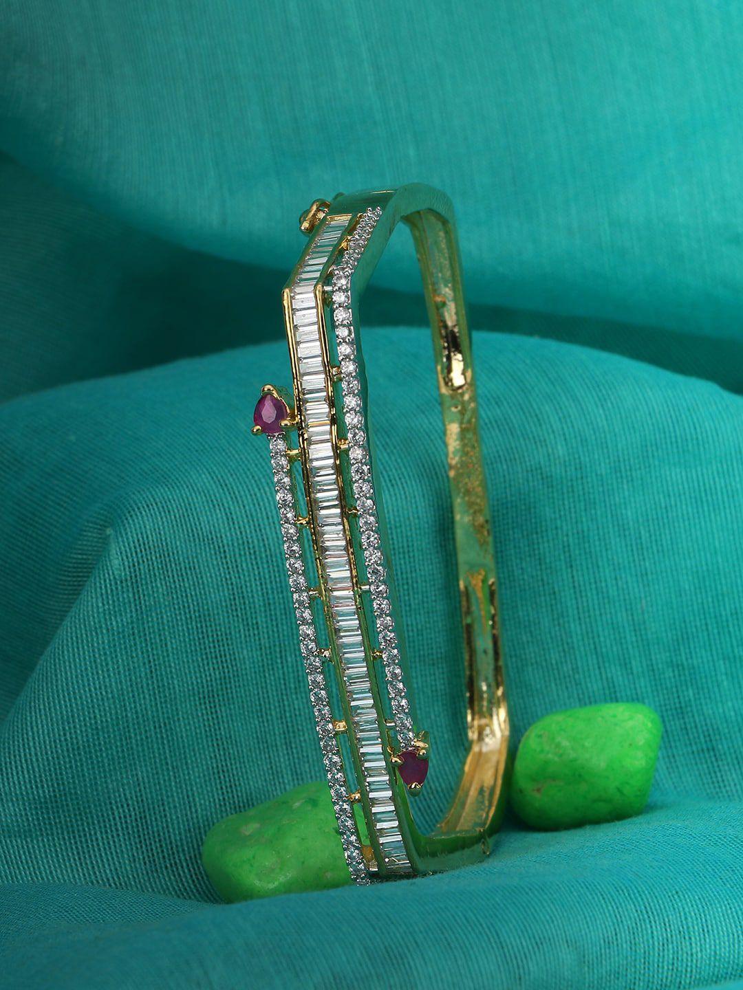 adwitiya collection gold-plated bangle-style bracelet