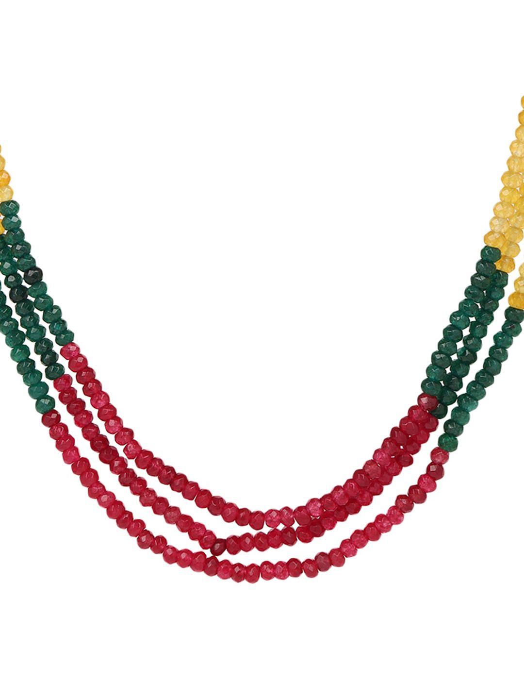 adwitiya collection multicoloured antique chain