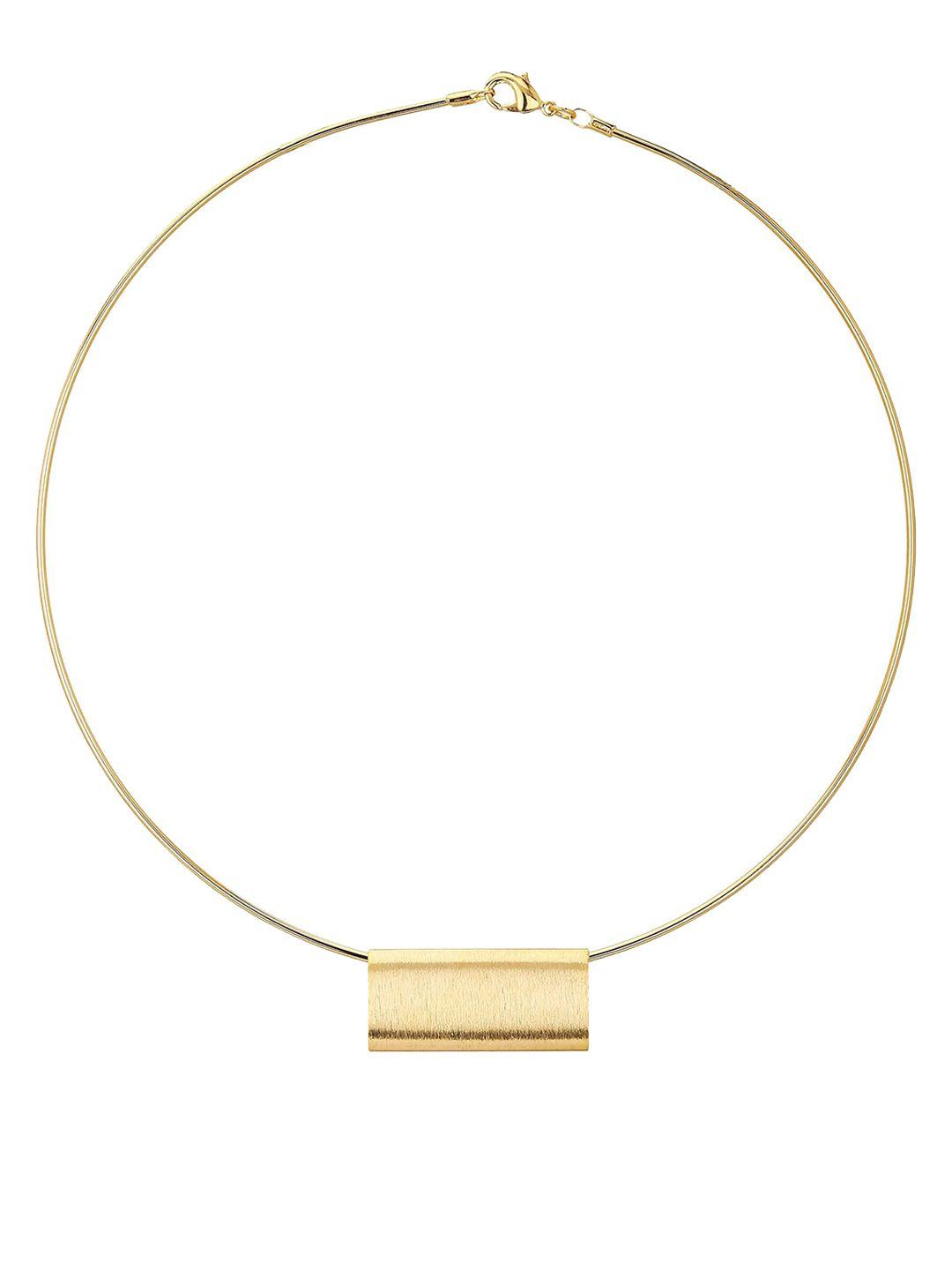 adwitiya collection women gold-plated necklace
