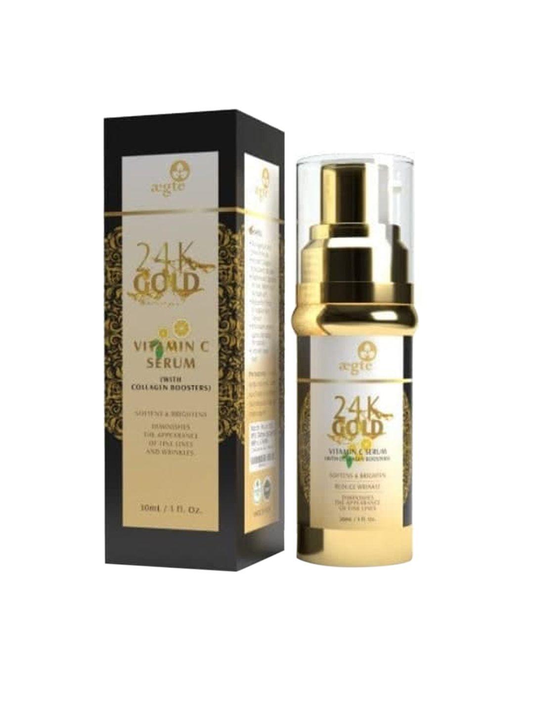 aegte 24k gold vitamin c serum with collagen booster - 30 ml