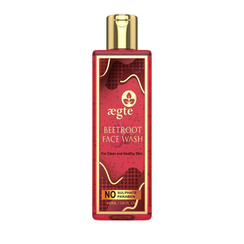 aegte beetroot face wash with raw honey and aloe vera