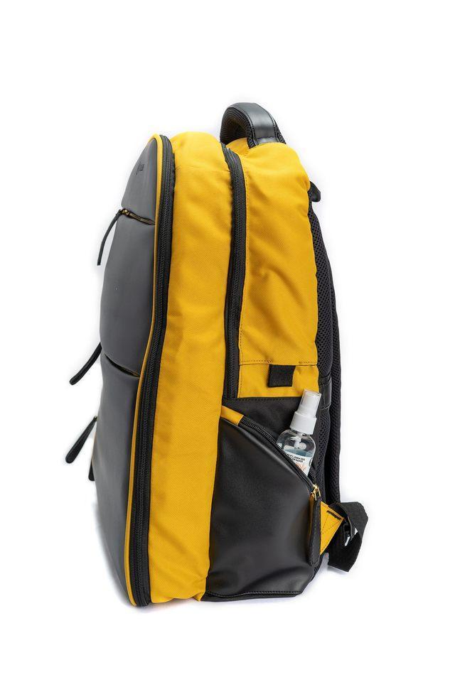 aero pu zipper closure unisex backpack