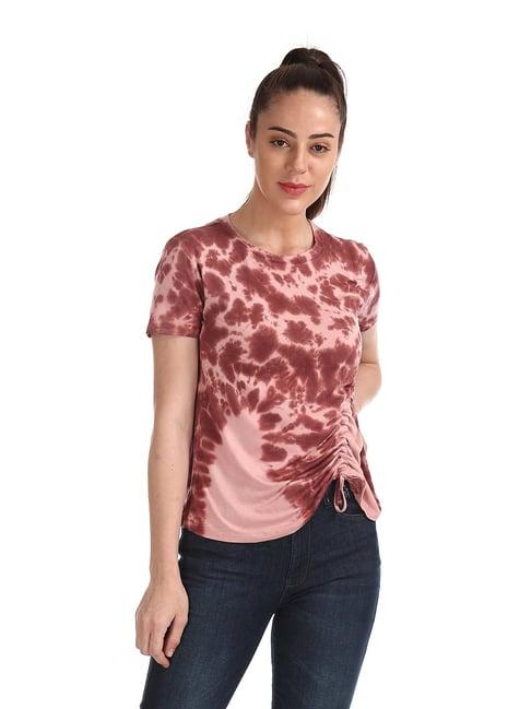 aeropostale brown printed top