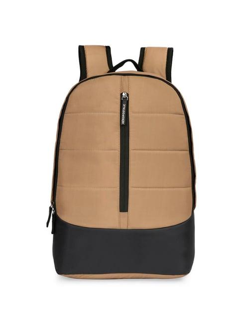 aeropostale knox brown polyester printed laptop backpack