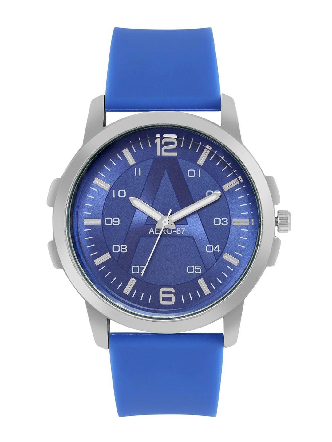 aeropostale men blue dial & blue straps analogue watch aero_aw_a10-4_blu