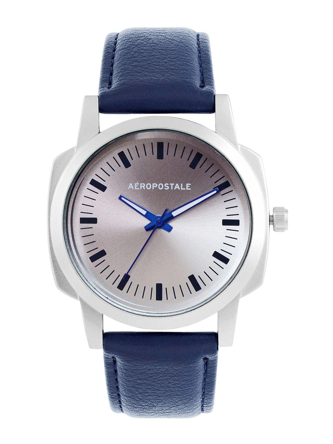 aeropostale men white dial & blue straps analogue watch aero_aw_a1-5_slv
