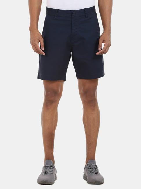 aeropostale navy cotton regular fit shorts