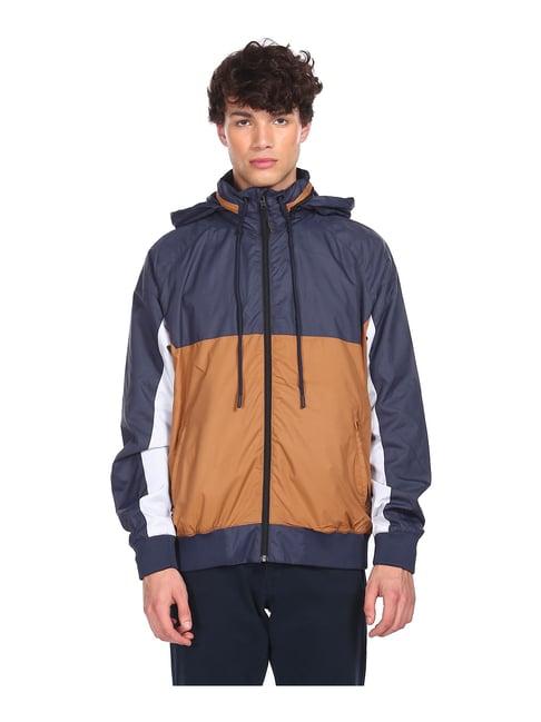 aeropostale navy full sleeves hooded jacket