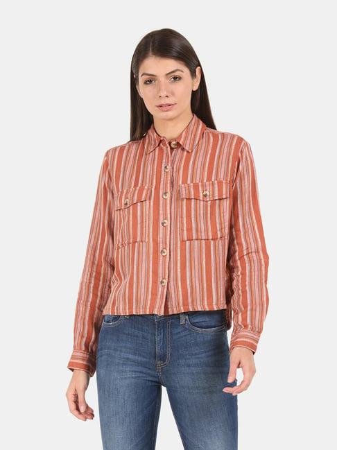 aeropostale tan striped shirt