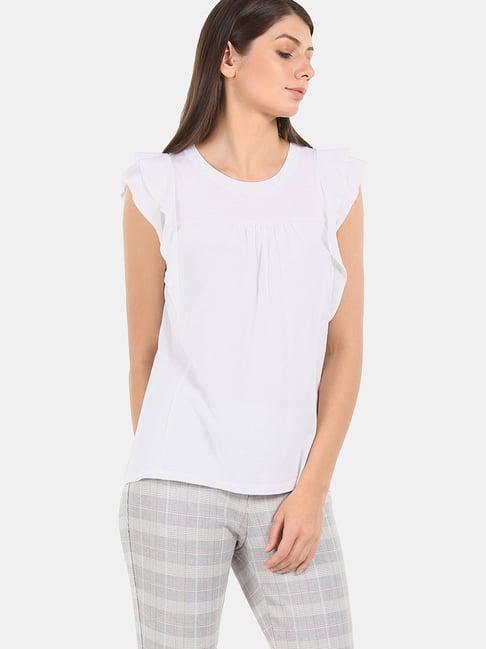 aeropostale white regular fit top