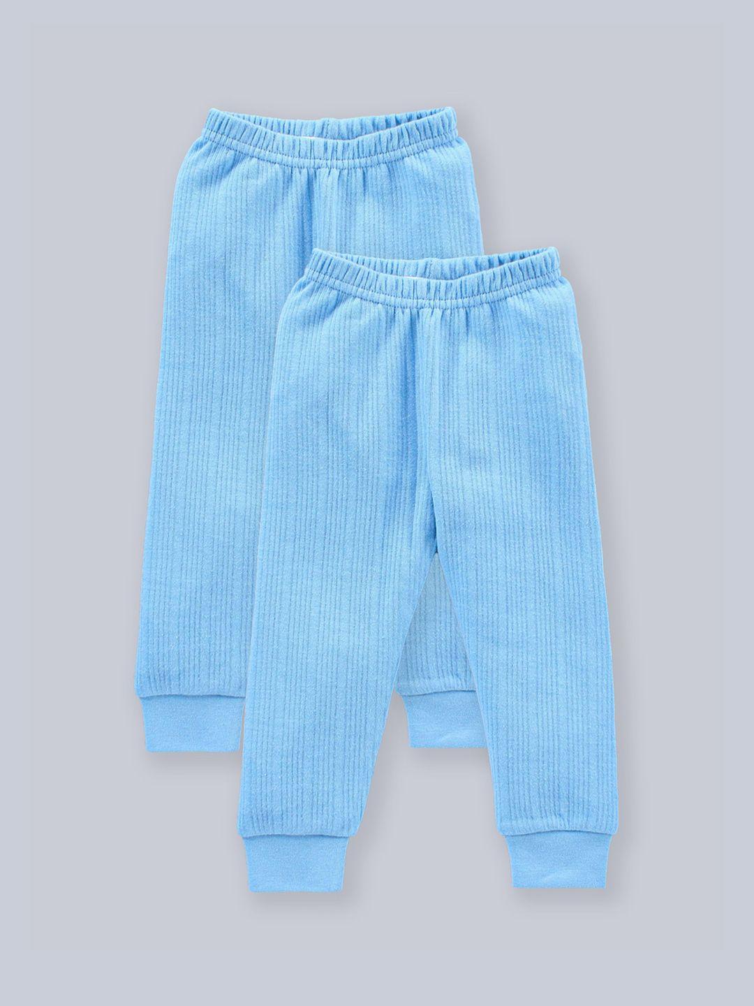 aerowarm infant kids pack of 2 blue cotton thermal bottoms