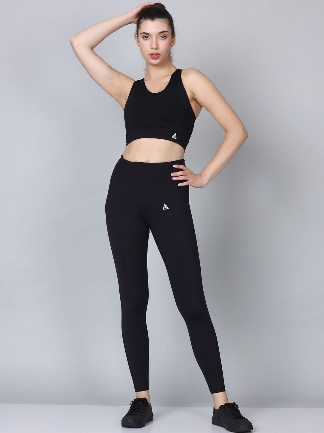 aesthetic bodies printed top with tights sports co-ords