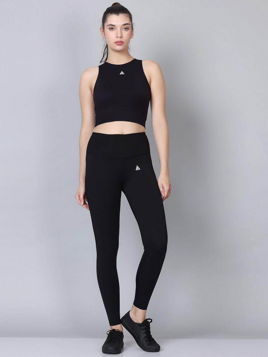 aesthetic bodies printed top with tights sports co-ords