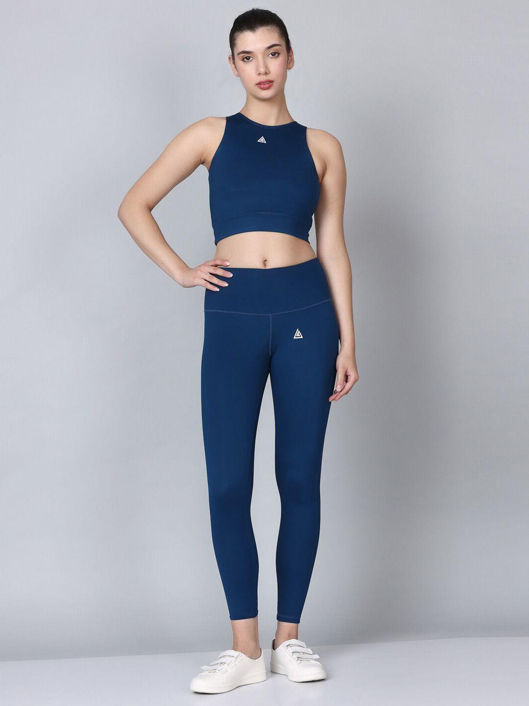 aesthetic bodies sleeveless crop top with stretchable leggings