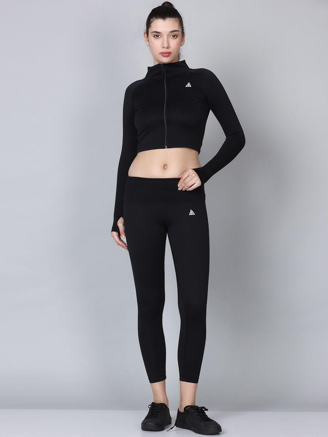 aesthetic bodies zipper jacket & tights gym co-ords