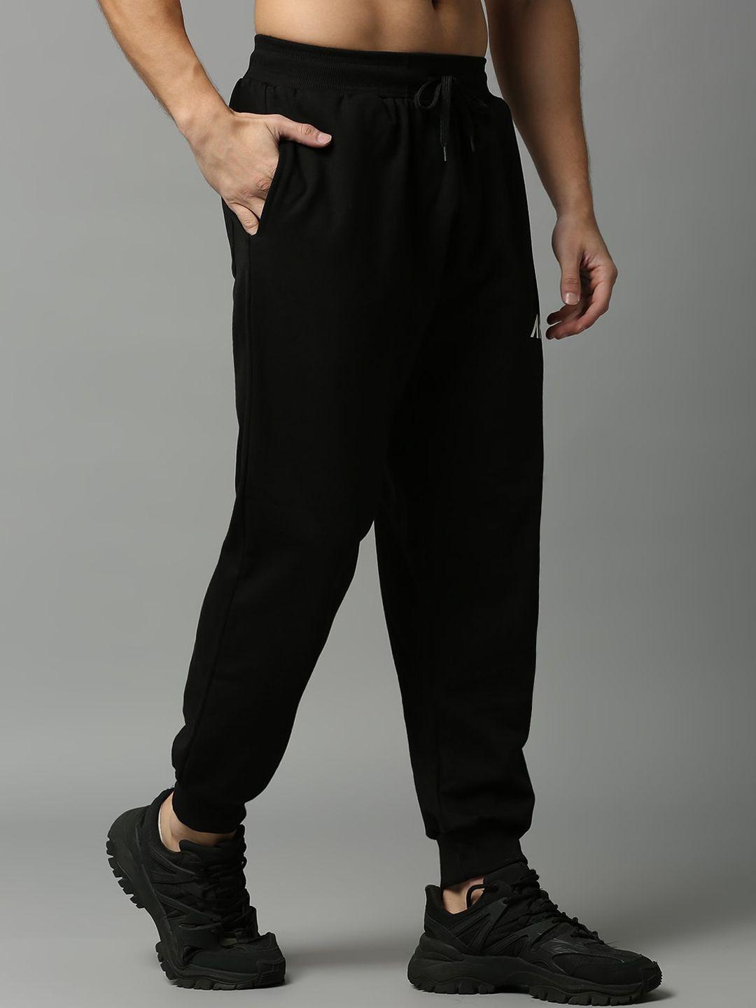 aesthetic nation men mid rise relaxed fit joggers