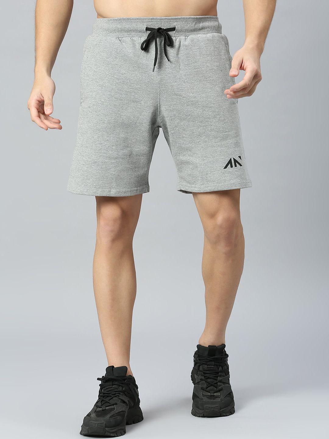 aesthetic nation men mid-rise training or gym sports shorts