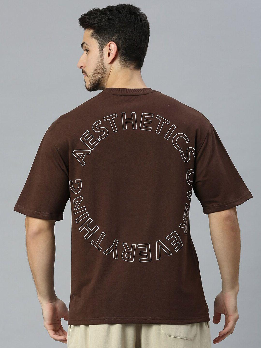 aesthetic nation typography printed oversized t-shirt