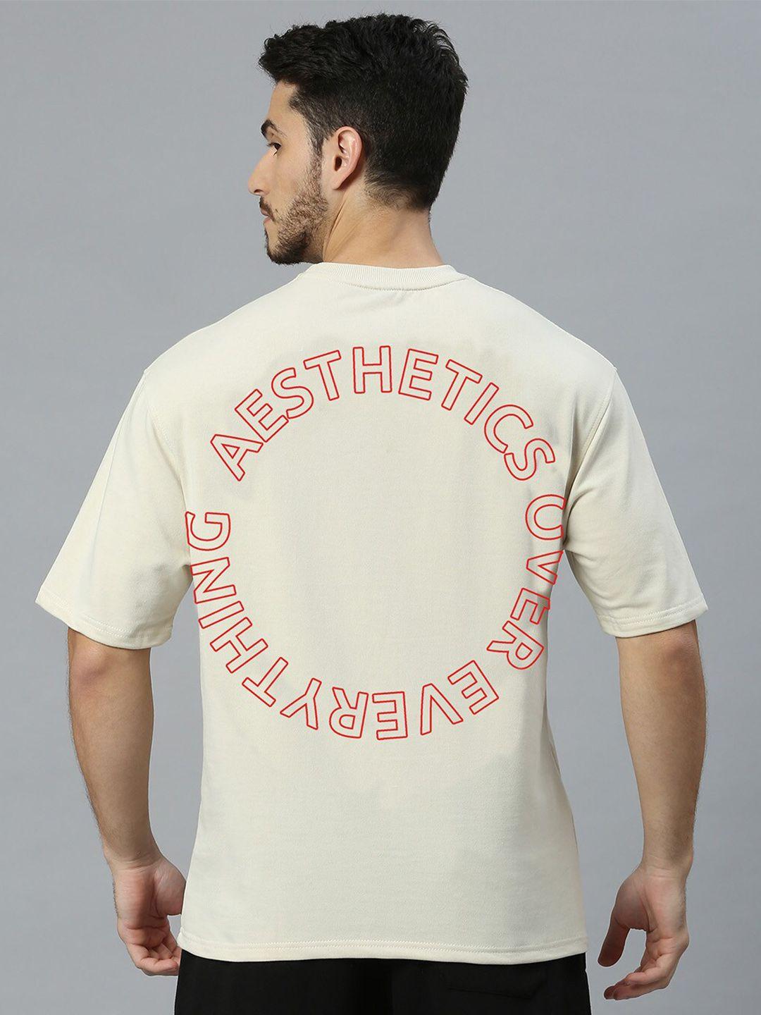 aesthetic nation typography printed oversized t-shirt