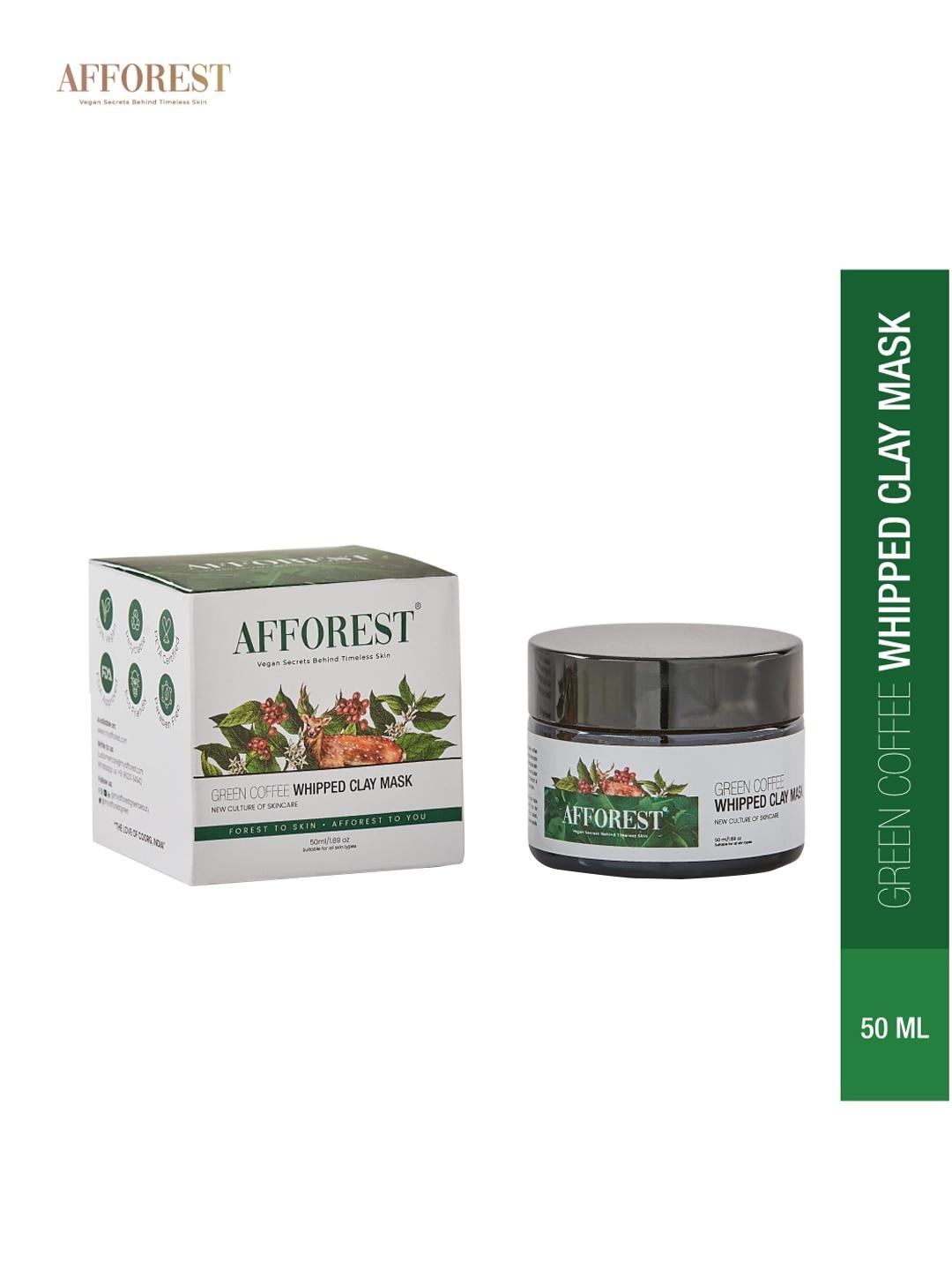 afforest green coffee whipped clay mask 50ml