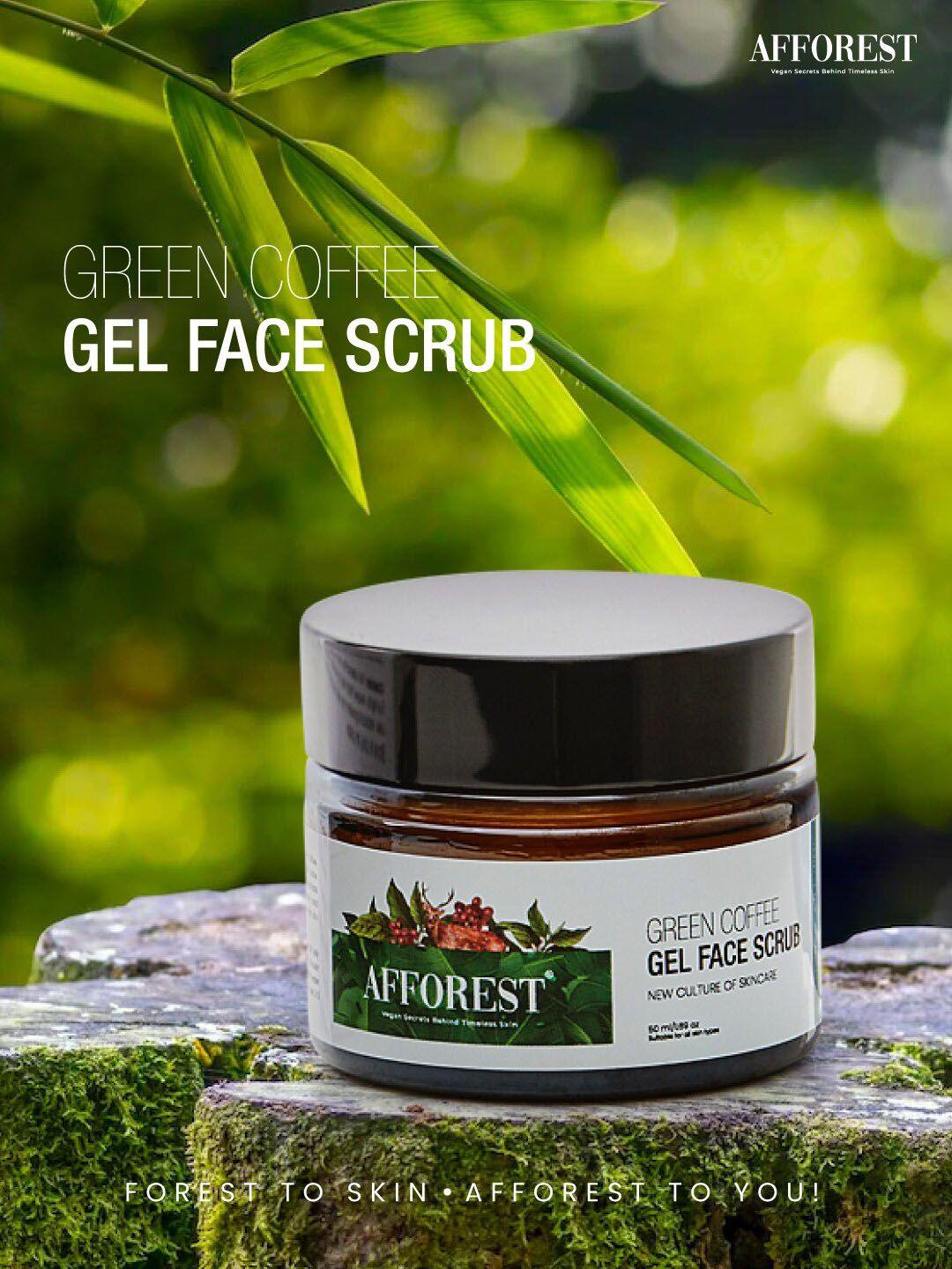 afforest green coffee gel face scrub 50ml