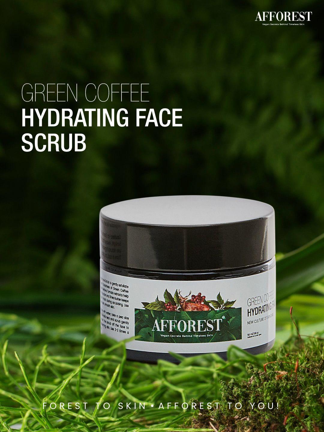 afforest green coffee hydrating face scrub 50ml