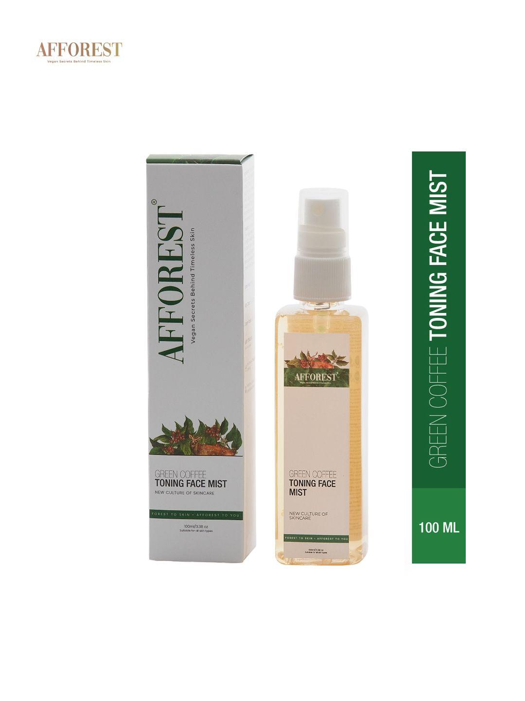 afforest green coffee toning face mist 100ml